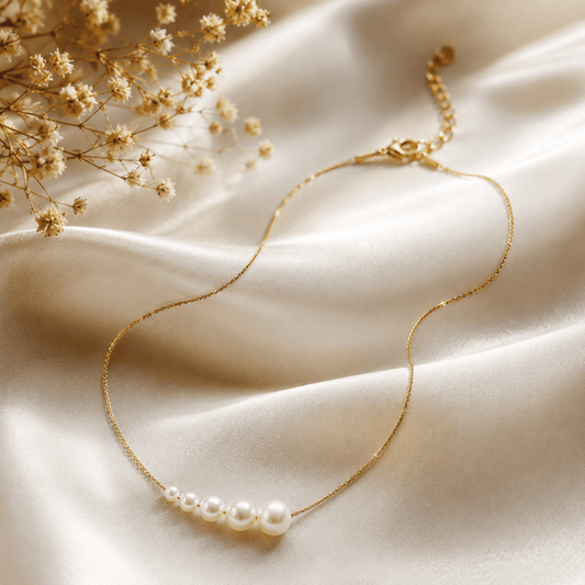 Dainty Pearl Chain Necklace