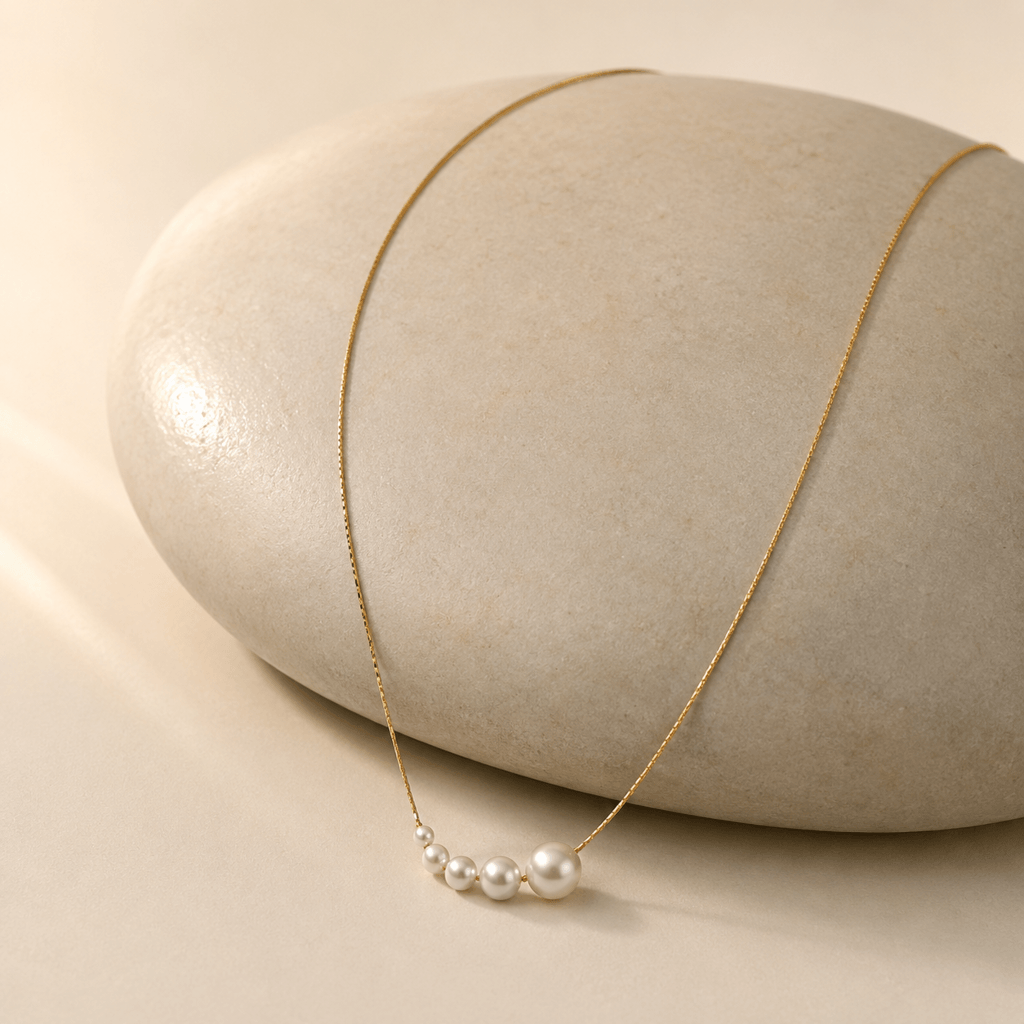 Dainty Pearl Chain Necklace