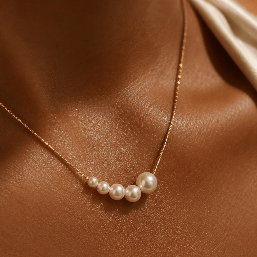 Dainty Pearl Chain Necklace