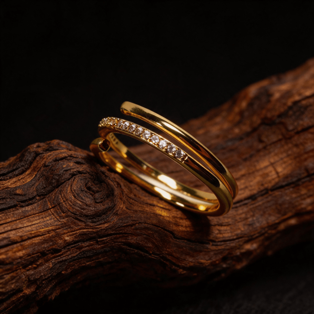 Orniveil Pavé Coil Ring