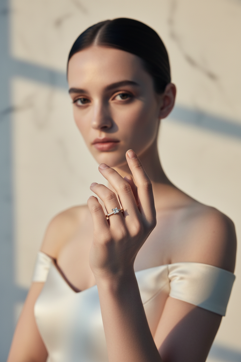Princess Cut Ring - Vogue Editorial